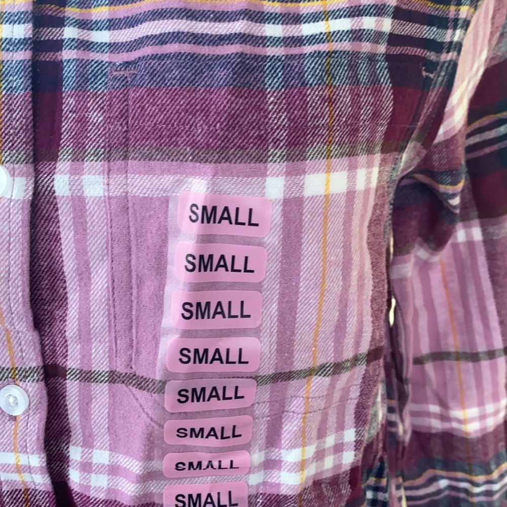GAP boyfriend women’s flannel shirt - Picture 2 of 4